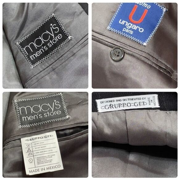 Uomo Ungaro Suit Jacket Sz 42L - Picture 12 of 16